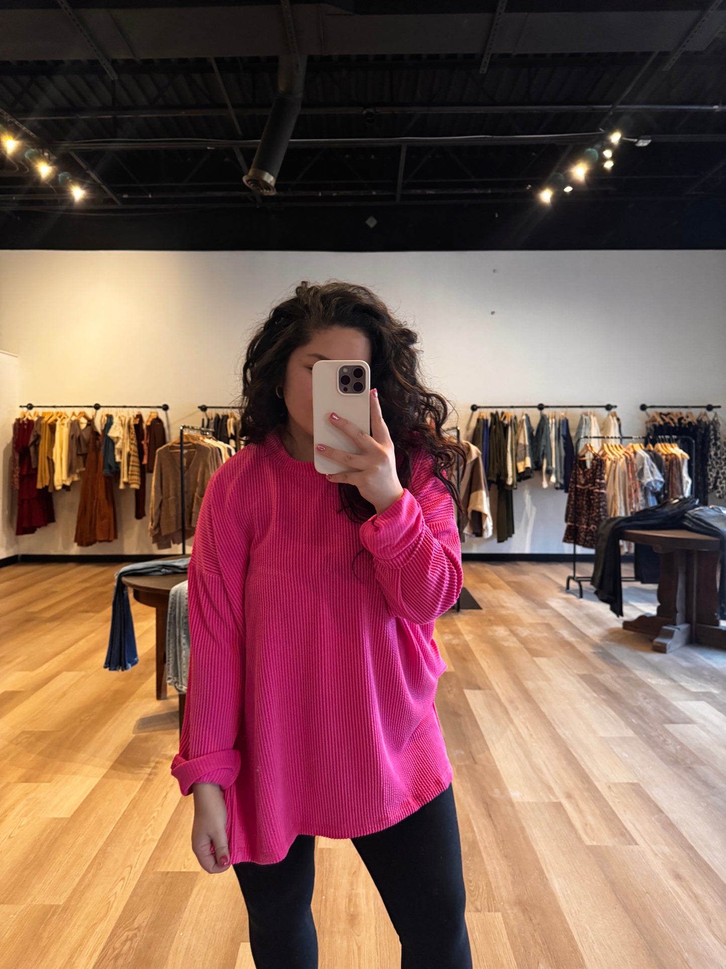 Oversized Ribbed Tunic