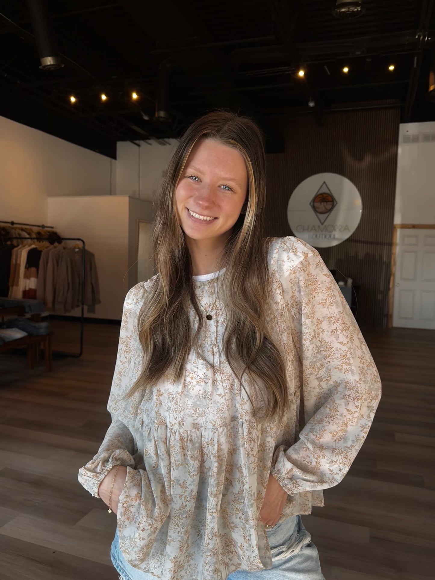 Floral Chiffon Blouse