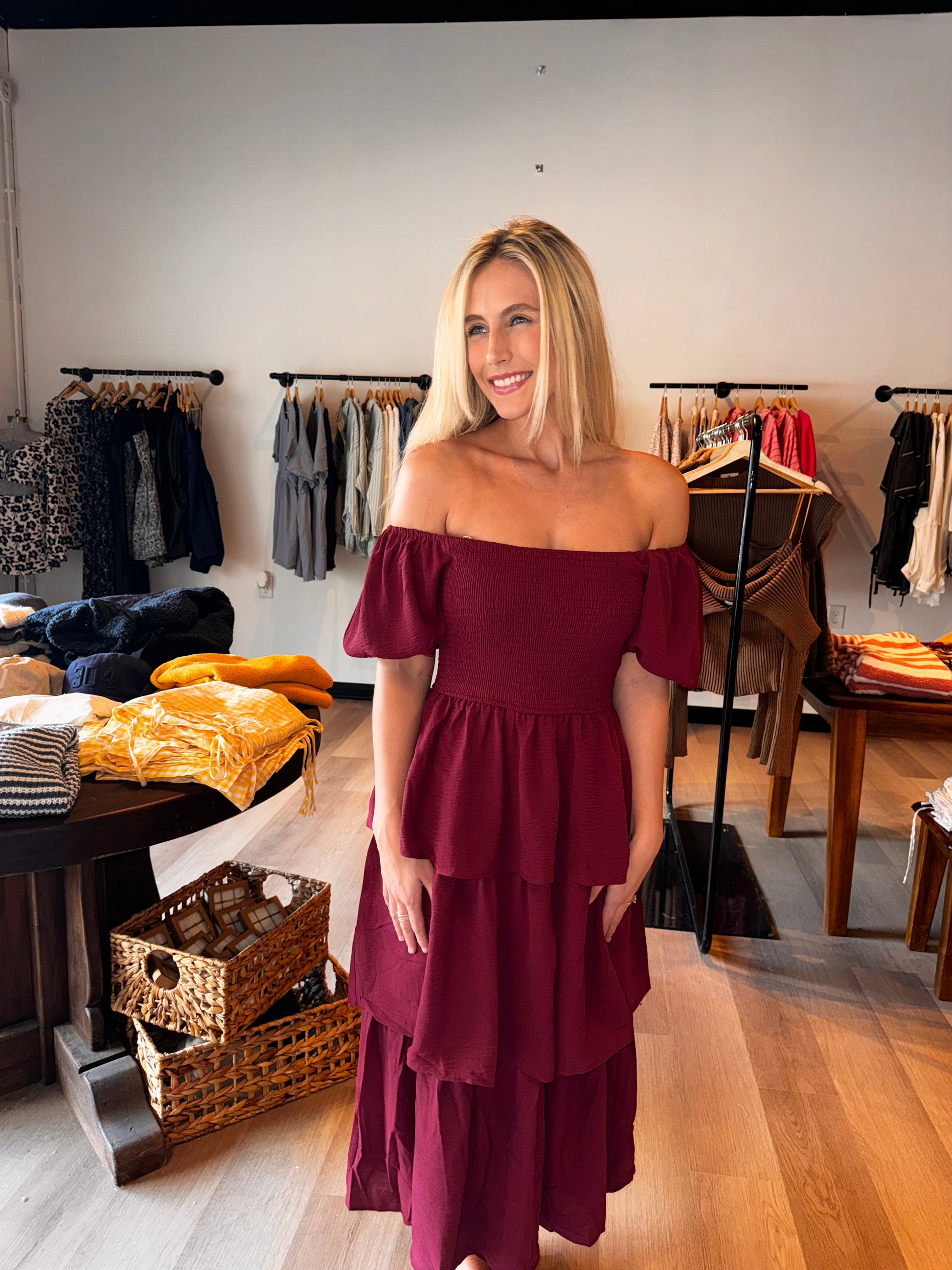 Hill Berry Tiered Dress Chamorra Hill Berry Tiered Dress Chamorra