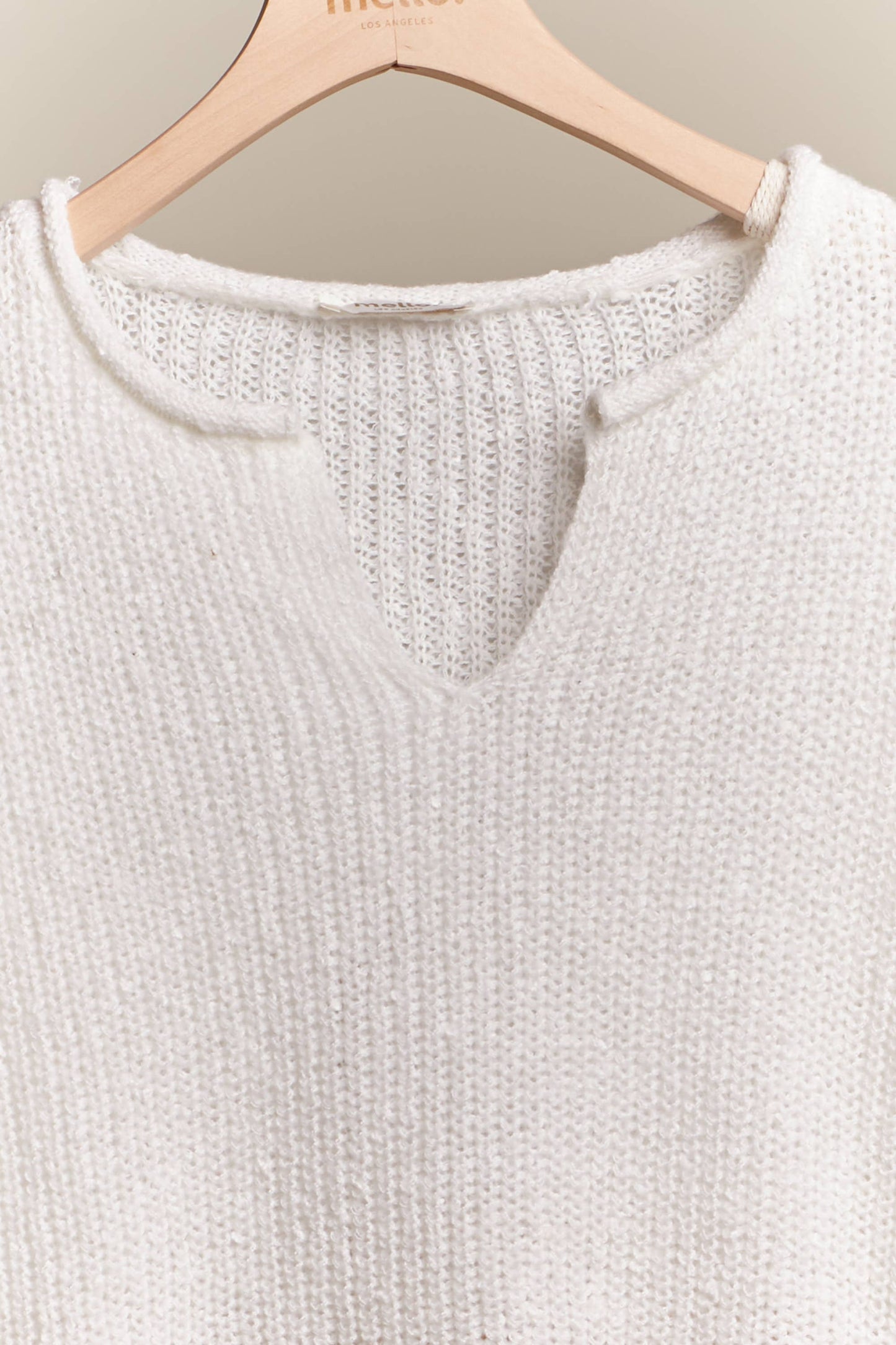 Ripped Neck Loose Fit Sweater