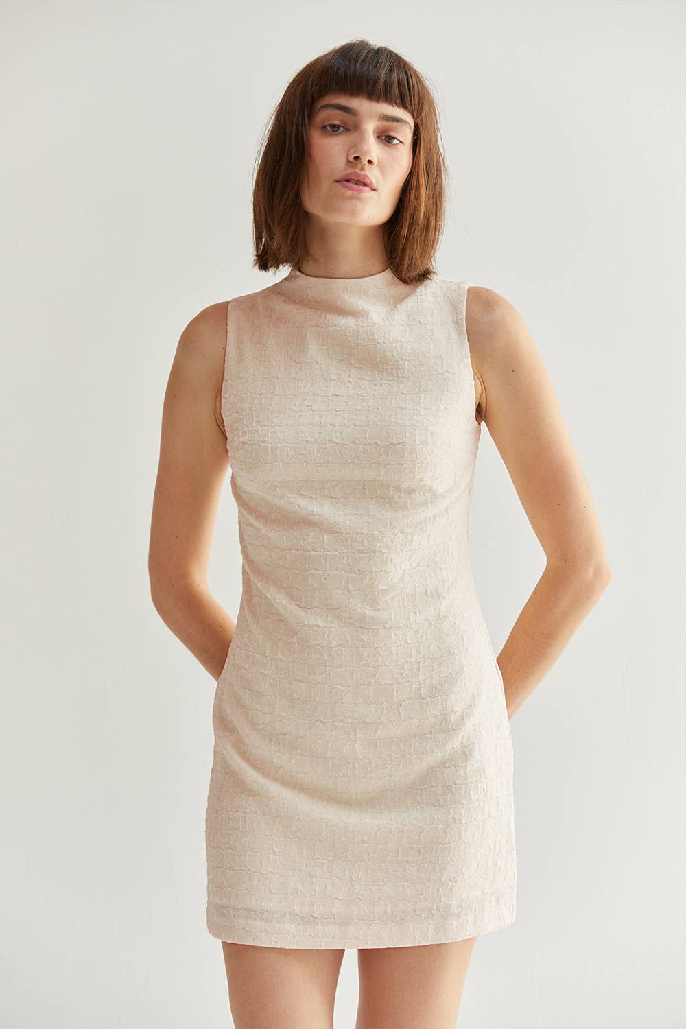 Mylah Textured Mini Sheath Dress