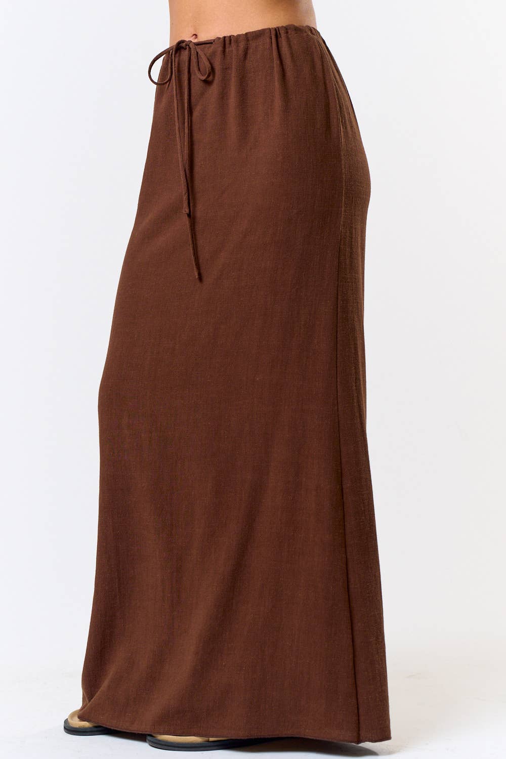 BK22698-1 LINEN MAXI SKIRT