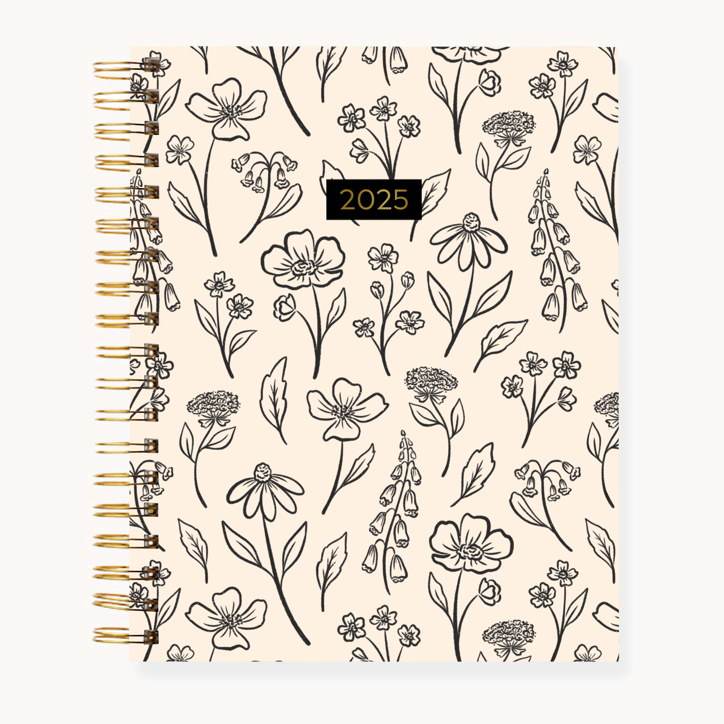 Pressed Floral 2025 Yearly Planner