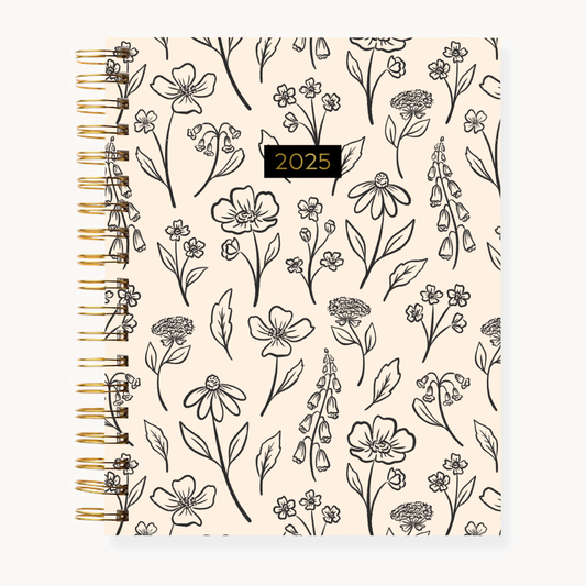 Pressed Floral 2025 Yearly Planner