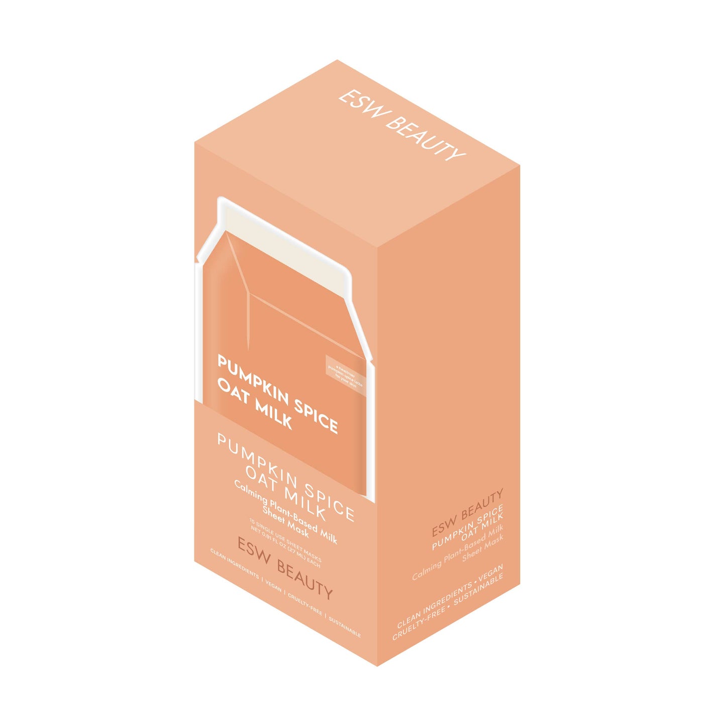 Pumpkin Spice Oat Milk Plant-Based Milk Mask Filled PDQ