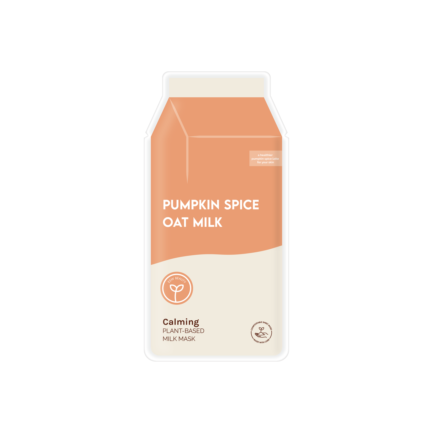 Pumpkin Spice Oat Milk Plant-Based Milk Mask Filled PDQ