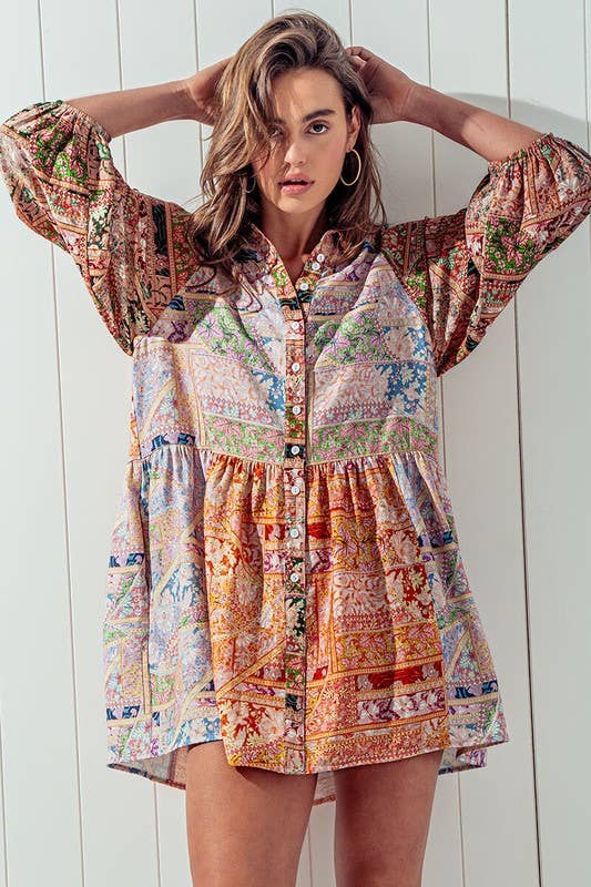 Sun Drenched Shirt Dress