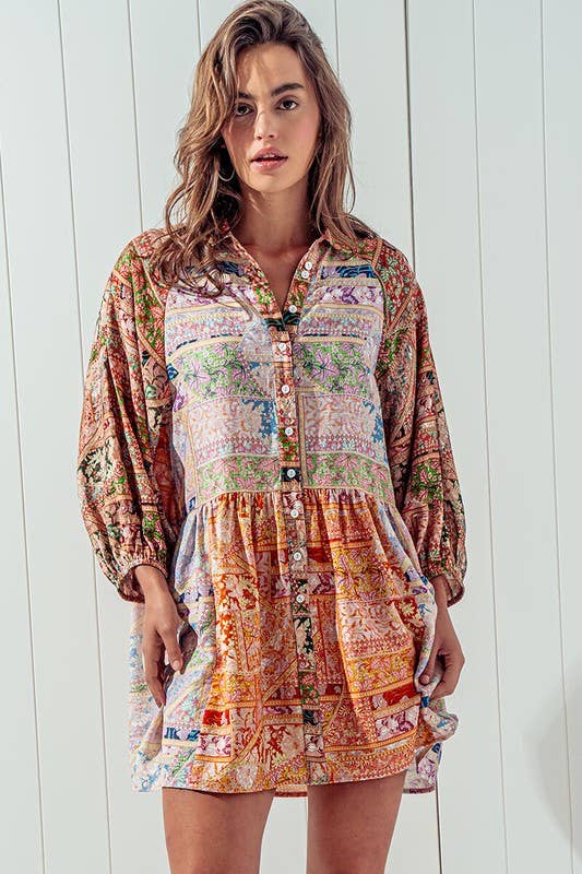 Sun Drenched Shirt Dress