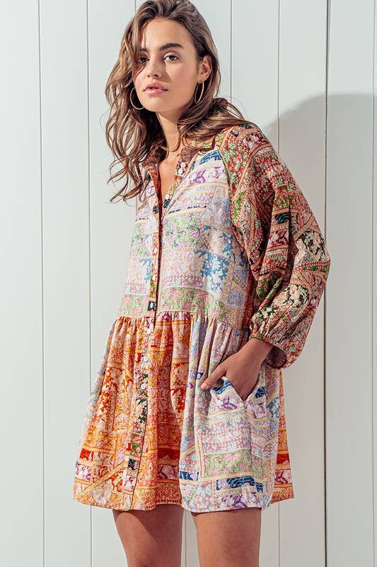 Sun Drenched Shirt Dress